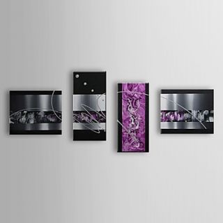 Hand Painted Oil Painting Abstract Set of 4 1307 AB0492