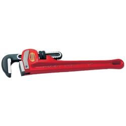 Ridgid 18 Inch Straight Pipe Wrench (Cast ironJaw material Alloy steelWeight 5 3/4 pounds)