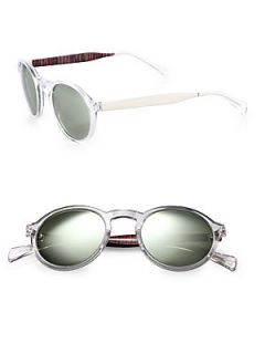 Paul Smith Elson Round Sunglasses   Silver
