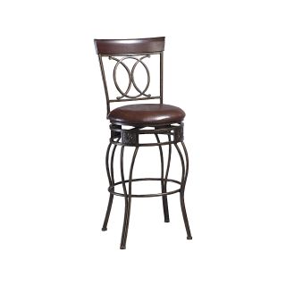 O X Back Barstool, Matte Bronze