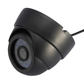 Dome Camera Indoor with 1/4 Color Cmos (24 IR Leds)