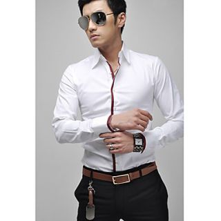 Mens Slim Long Sleeve shirt With Piping Details