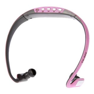 Fashionable Stereo Bluetooth In Ear Headset with Mic TX 505 (White,Pink)