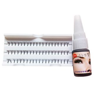 Individual Black Curl False Extension Eyelashes with Glue (12mm)