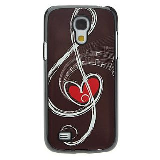 Musical Note Pattern Aluminum Hard Case for Samsung Galaxy S4 mini I9190