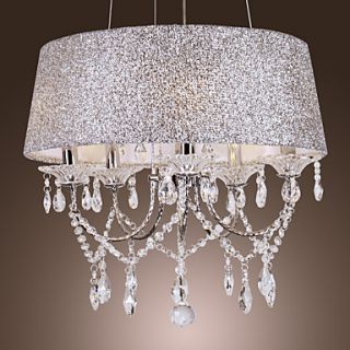 Modern Dazzling 5 Lights Chandelier With Crystal