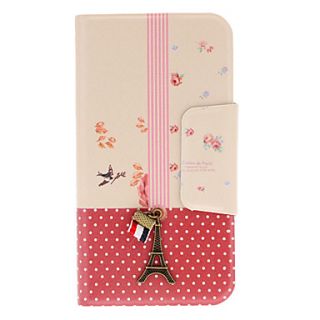 Mini Effiel Tower Pattern PU Leather Case for Samsung Galaxy S4 I9500