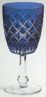 Gorham Fairfax Cobalt Wine Glass   Cobalt Blue,Cut