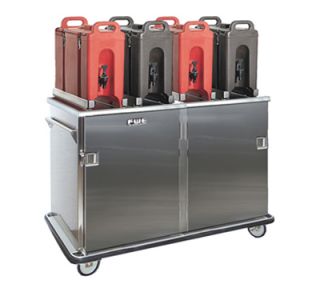 FWE   Food Warming Equipment Patient Tray Cart, 2 Door, 12IN Wide, 20 Tray Capacity, Full Bumper, Stainless.