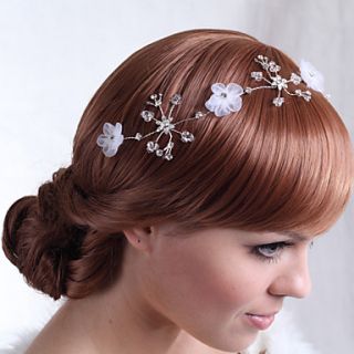 Luxurious Alloy Flowers with Crystal Wedding Bridal Headpieces