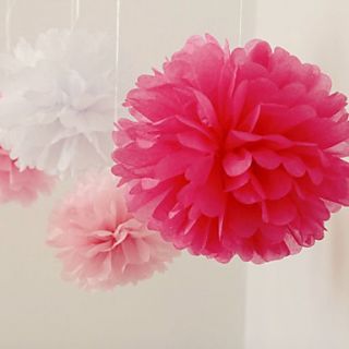 10 inch Paper Flower Wedding Decorations   Set of 4 (More Colors)
