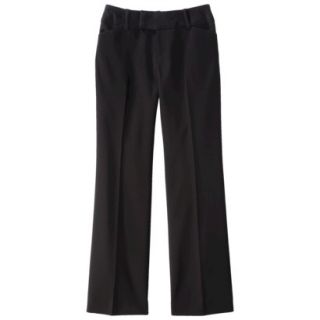 Merona Womens Doubleweave Flare Pant   (Curvy Fit)   Black   10 Short
