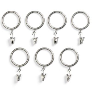 ROYAL VELVET Set of 7 Clip Rings, Gold