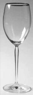 Schott Zwiesel Carisma Platinum Wine Glass   Platinum Trim, Plain Bowl,Bulbous S