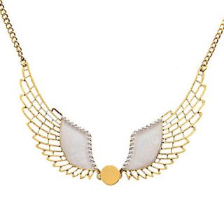 Fashionable Vintage Hollow Angle Wings Necklace(Assorted Color)
