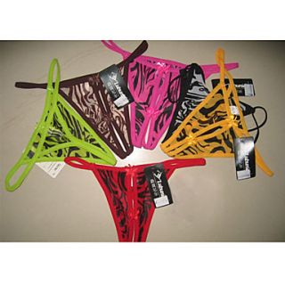 Womens Mesh Leopard Sexy G strings(3/Set Matched Randomly)