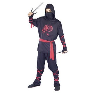Red Dargon Black Ninja Costume