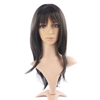 Capless High Quality Synthetic Black Straight Fashional Hair Wigs