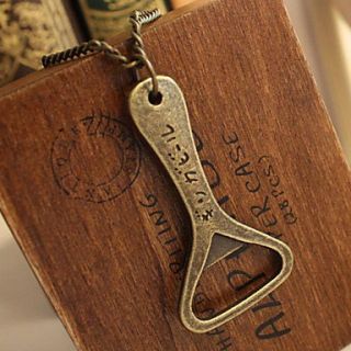 Creative Bottle Opener decapper long paragraph sweater chain necklace N79