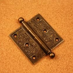 Handcrafted Solid Brass Decorative Hinges (pack Of 3)