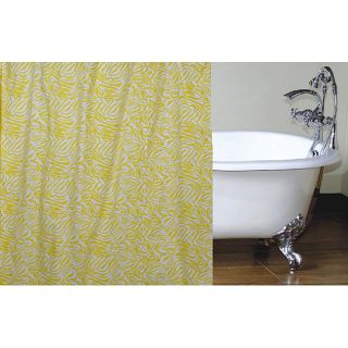 Yellow Zebra Shower Curtain