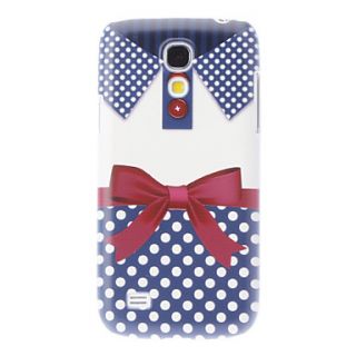 Matte Style Bowknot Shirt Pattern Durable Hard Case for Samsung Galaxy S4 Mini I9190