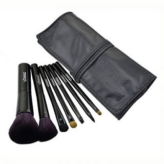 7Pcs Acrylic Handle Makeup Brush Set