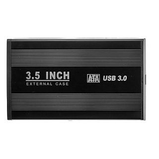 3.5 SATA USB3.0 HDD Driverless Case Enclosure Box(External Power Supply)