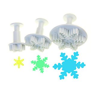Snowflake Six Disc Shape Plunger Cutter Set Of 3 Pieces