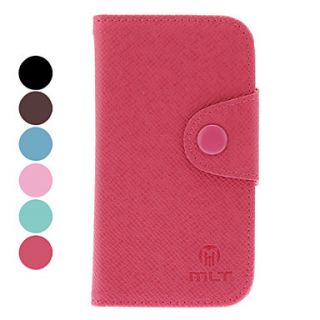 PU Leather Protective Case with Card Slot for Samsung Galaxy S3 mini I8190
