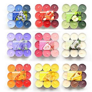 Gradient Color Tealight With Aluminium Holder(More Colors) Set of 9