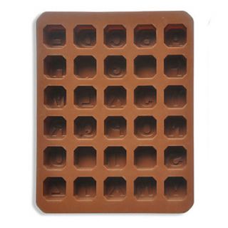 Silicone Small Letters Shape Baking Tray Maker Chocolate Mold