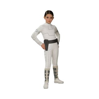 Star Wars Animated Padme Child Costume, White, Girls