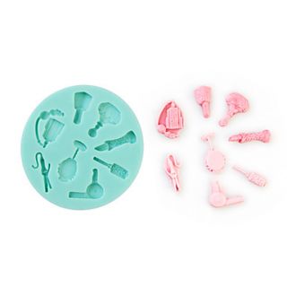 Toiletry And Styling Shape Silicone Mould Fondant Cake Decorating Baking Tool