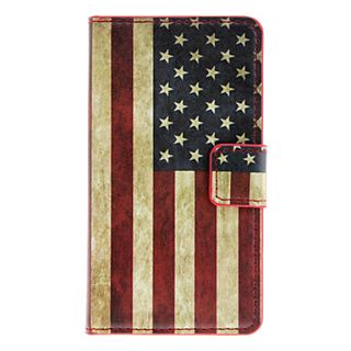 American Flag Pattern Full Body Case with Card Slot for HuaWei Y300