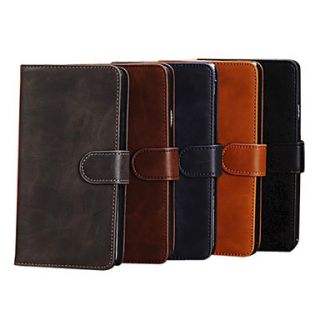 Luxury Genuine Leather Cover Stand Wallet Case with Card for Samsung Galaxy Note 3 Note III