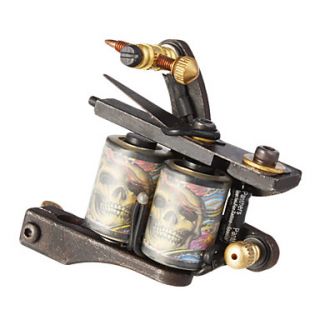 Carbon Steel Casting Dual Coils 10 Wraps Tattoo Machine for Liner