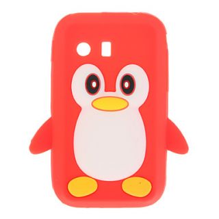 3D Cute Penguin Soft Rubber Silicone Case Skin Cover for Samsung Galaxy Y S5360