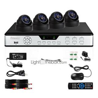Zmodo 8 CH DVR 4 Outdoor CCD 600TVL CCTV Home Surveillance Security Camera System