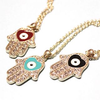 full of diamond sweater chain necklace gold necklace love (random color)