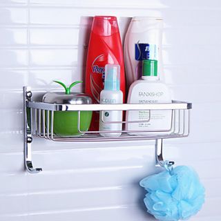 Contemporary Elegant Durable Stainless Steel Material Bathroom Shelf