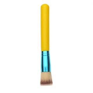 Yellow Handle Flat Brush Foundation Make Up Brush