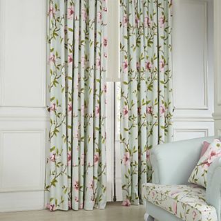 (One Pair) Country Flower and Leaves Eco friendly Curtain