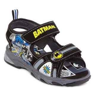 Batman Toddler Boys Sandals, Black/Silver, Black/Silver