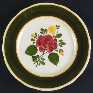Villeroy & Boch Bauernblume Salad Plate, Fine China Dinnerware   Green Band, Pin