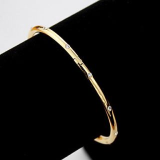 Elegent Cuff Bracelets Austrian SWA Rhinestone 18K Gold Plated Bangles Jewelry Gift For Women