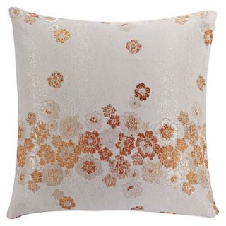 18 Square Country Tiny Flower Orange Polyester Decorative Pillow Cover