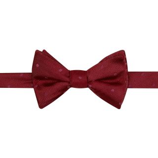 Stafford Reversible Bow Tie To Tie, Burgundy, Mens