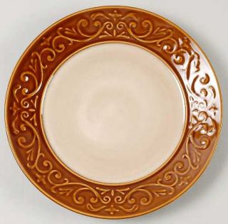 Better Homes and Gardens Embossed Scroll Dinner Plate, Fine China Dinnerware   B