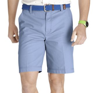 Izod Flat Front Shorts, Blue, Mens